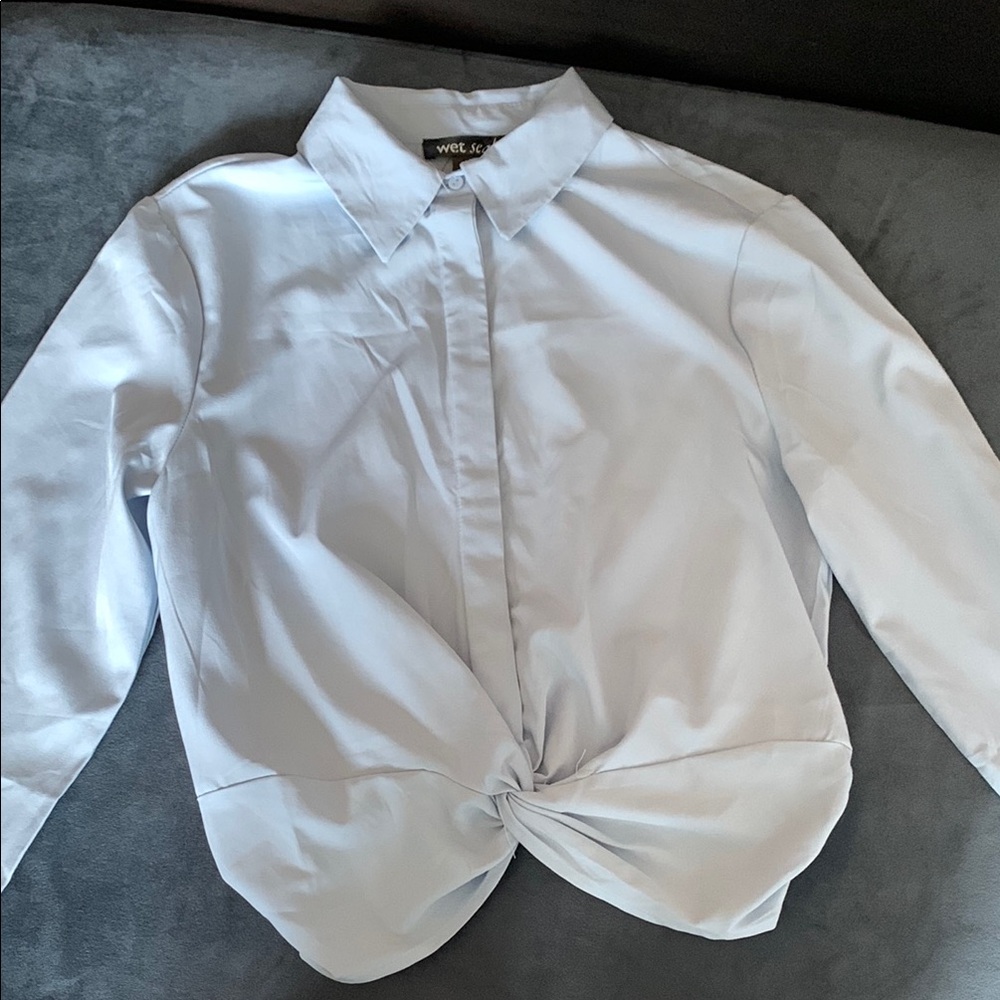 Light blue blouse